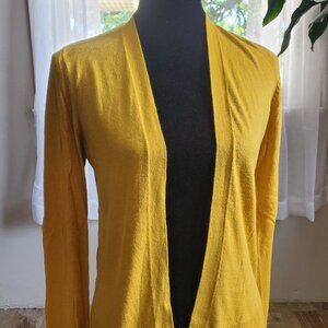 Old Navy mustard yellow cardigan soft sweater fall color